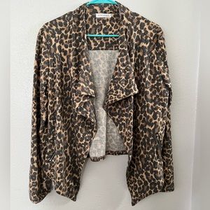 DownEast Leopard Jacket NWOT